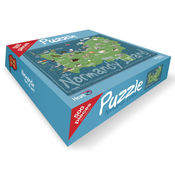 Puzzle 500 pièces Cartes Normandie