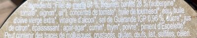 Rillettes de merlu aux légumes confits BIO