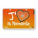 Plaque vélo J'aime la Normandie