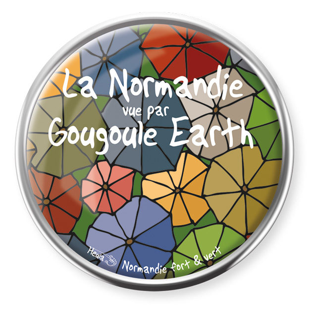 [245HE-01] Pin's rond Gougoule