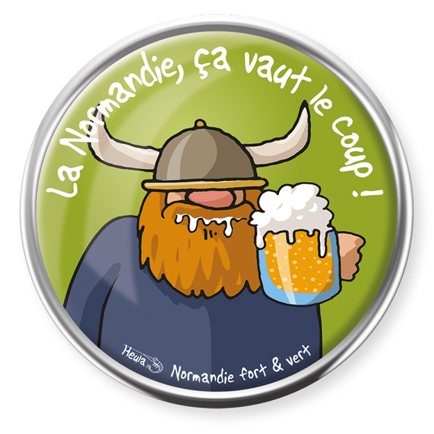 Pin's rond Ca vaut le coup