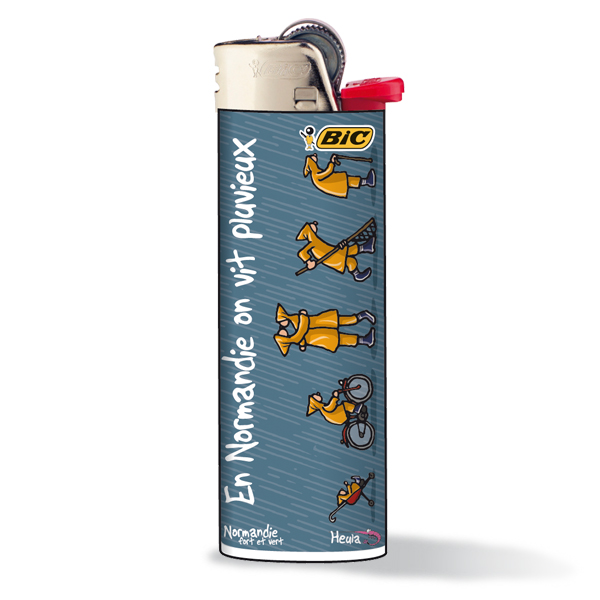 [46HE-06] Briquet BIC LOT 1 (ref : 118717) Pluvieux