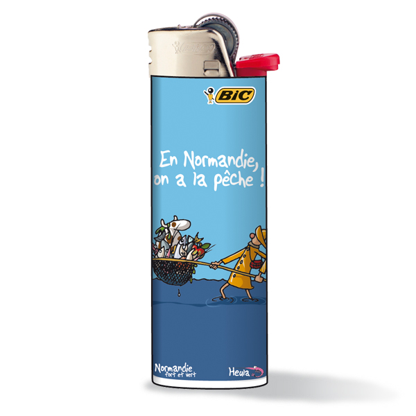 [46HE-07] Briquet BIC LOT 1 (ref : 118717) On a la pêche