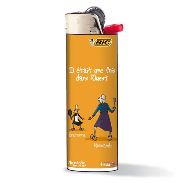 [46HE-09] Briquet BIC LOT 1 (ref : 118717) Une fois dans l'Ouest