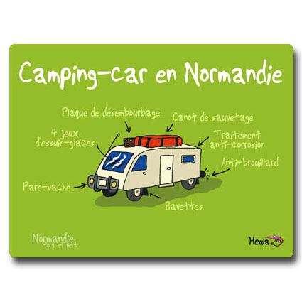 [105HE-03] Set de table Camping-car