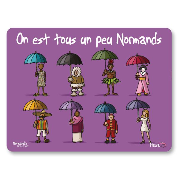 [105HE-61] Set de table Tous un peu Normands