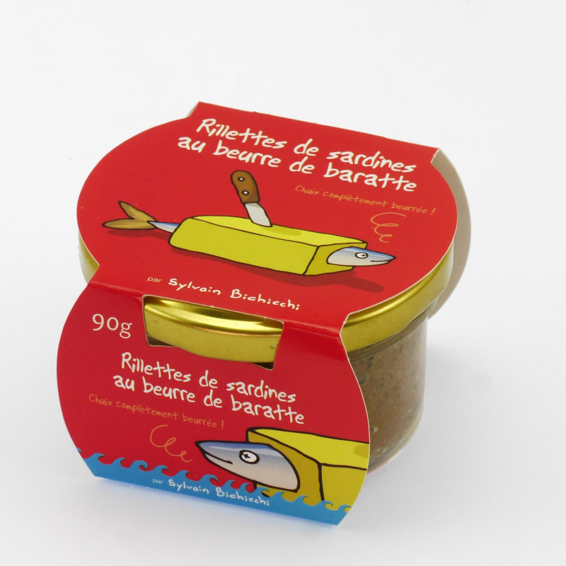 Rillettes de sardines au beurre de baratte