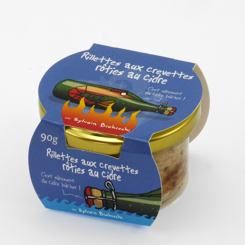 Rillettes de crevettes rôties au cidre
