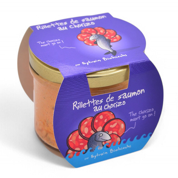 Rillettes de saumon au chorizo