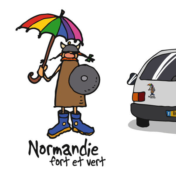 [69HE-04] Adhésif Viking peint. claire