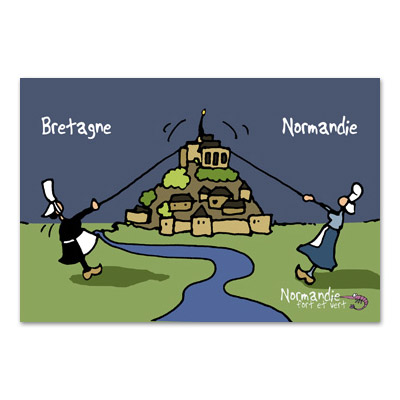 Carte postale Bretagne/Normandie H018