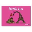 Carte postale Eiffel kiss H154