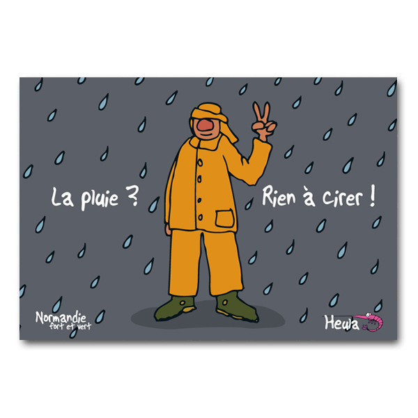 Carte postale Rien à cirer H180