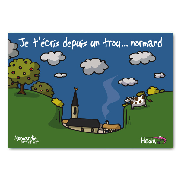 [75HE-214] Carte postale Trou Normand H214