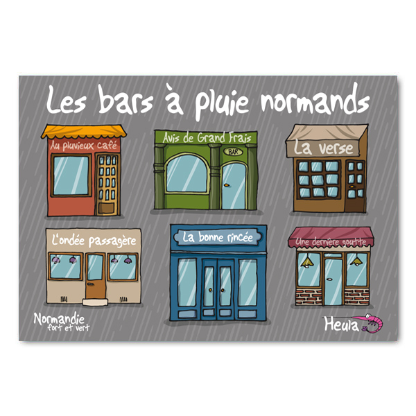Carte postale Bars à pluie nds H215