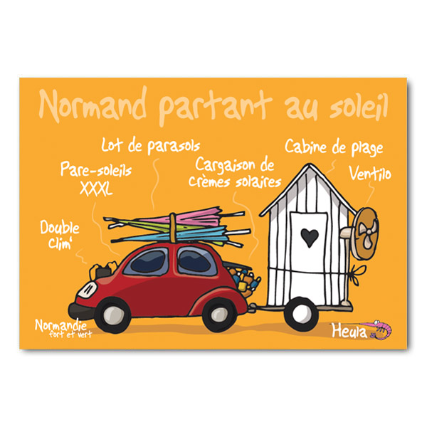 [75HE-225] Carte postale Soleil H225
