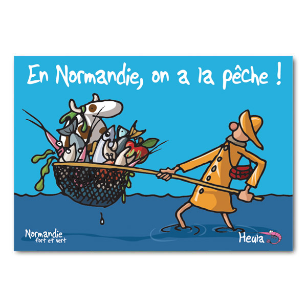 Carte postale On a la pêche