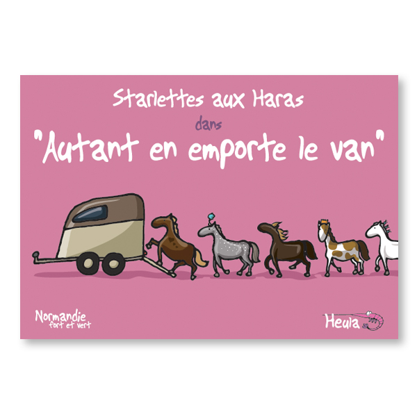 [75HE-257] Carte postale Starlettes au haras H257