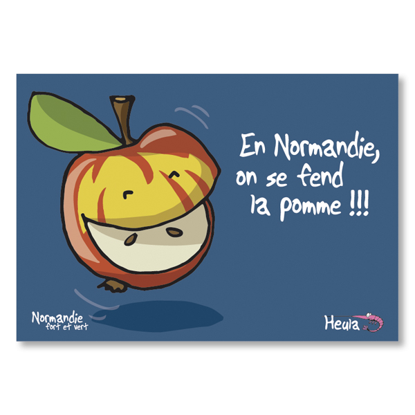 [75HE-267] Carte postale Fend la pomme H267