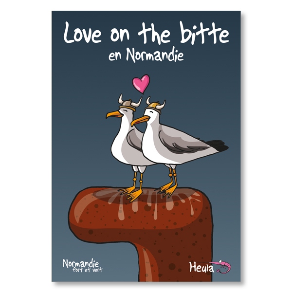 [75HE-277] Carte postale Love on the bitte H277