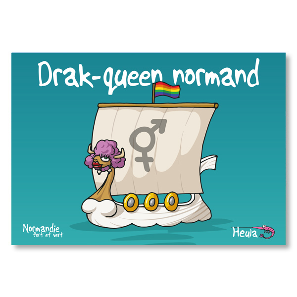 [75HE-284] Carte postale Drak Queen H284