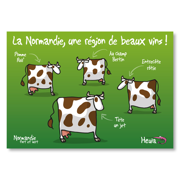 [75HE-286] Carte postale Beaux vins H286