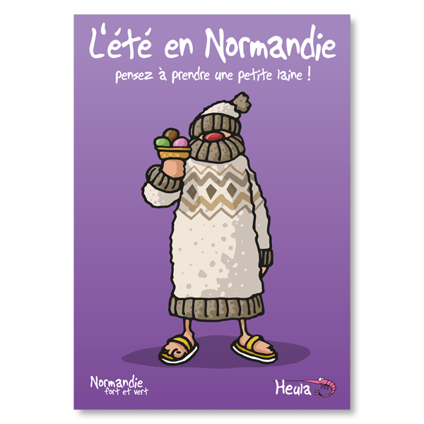 [75HE-289] Carte postale Petite laine