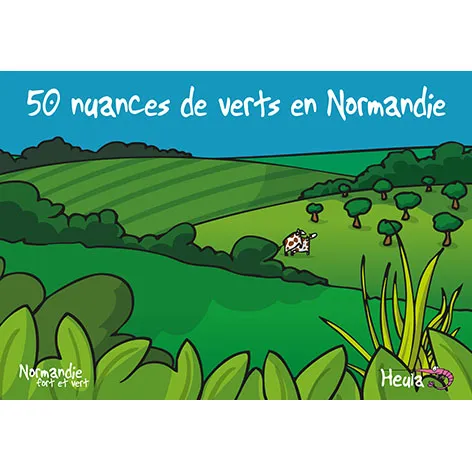 [75HE-291] Carte postale 50 nuances de verts H291