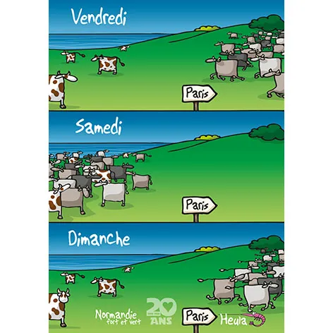 [75HE-299] Carte postale Week-end nd "20 ans" H299
