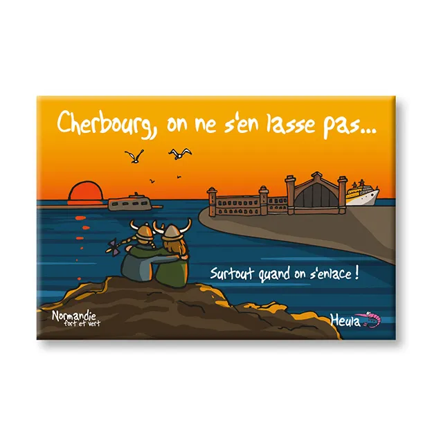 Magnet On s'enlace CHERBOURG