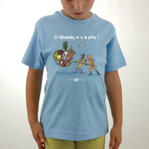 [76HE-20266/2] Tee-shirt On garde la pêche (2 ans)