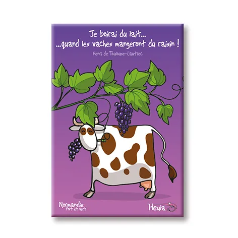 [106HE-149] Magnet Vache raisin