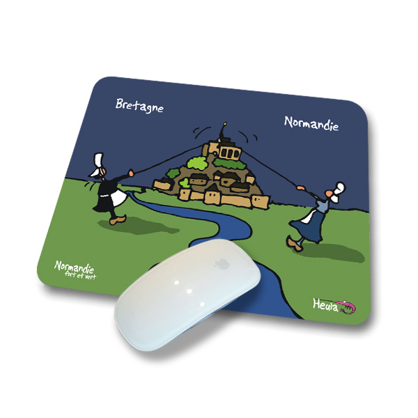 [101HE-09] Tapis de souris Bretagne/Normandie