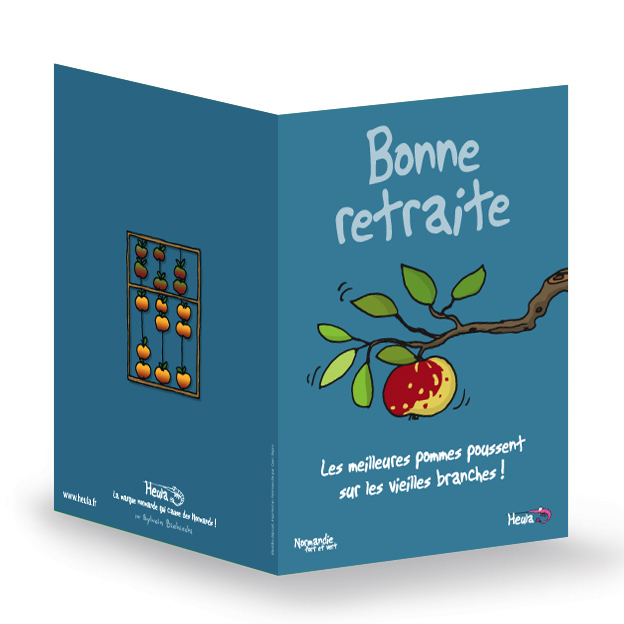 [113HE-019] CP souhait Bonne retraite avec enveloppe