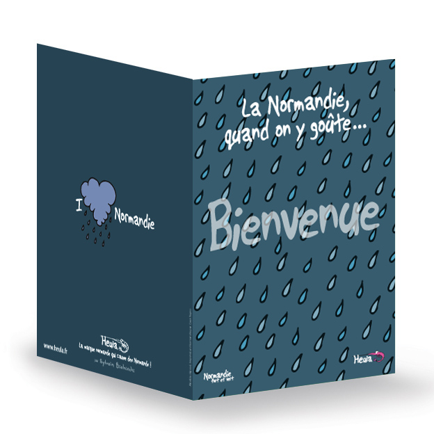 [113HE-021] CP souhait Bienvenue avec enveloppe