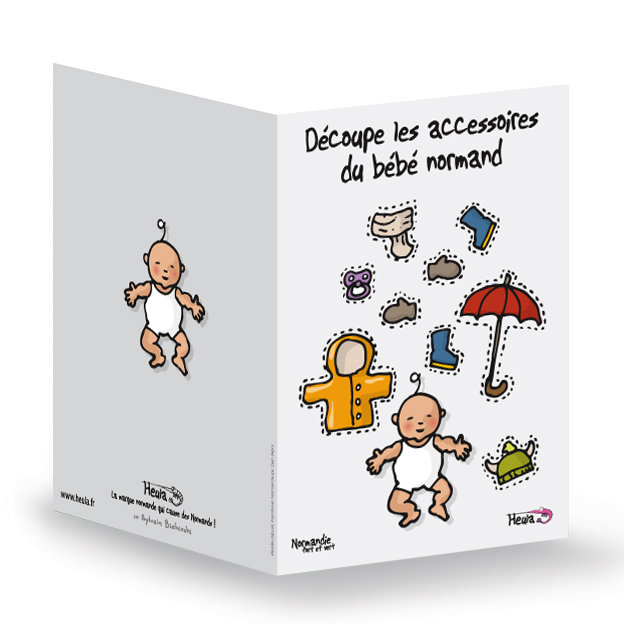 [113HE-023] CP souhait Naissance Accessoires avec enveloppe