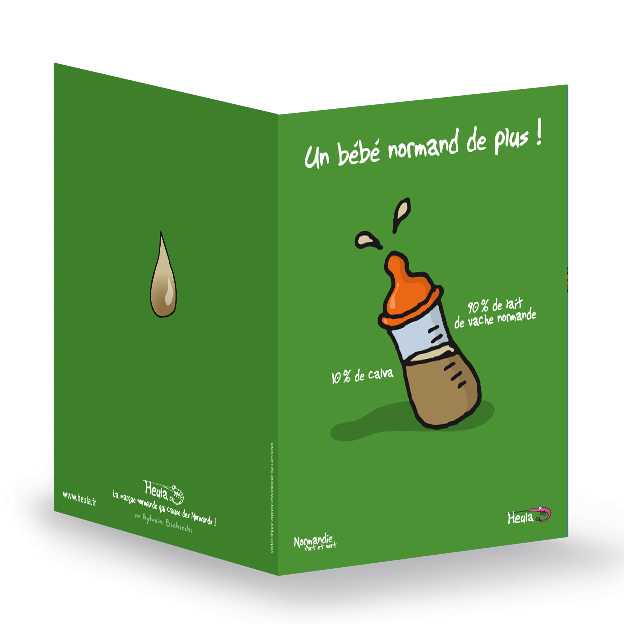 CP souhait Naissance cocktail avec enveloppe