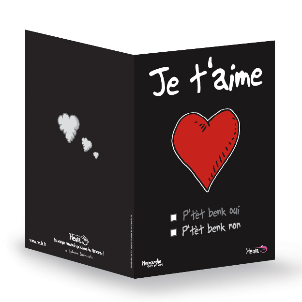 CP souhait Amour p'tet benk avec enveloppe