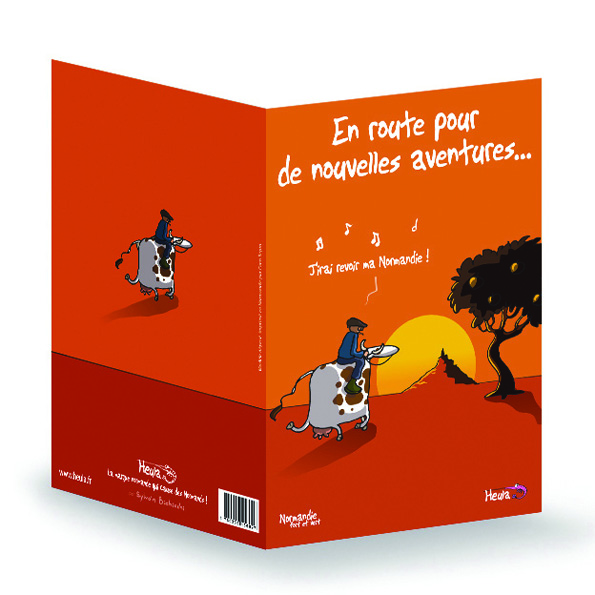 CP souhait En route avec enveloppe