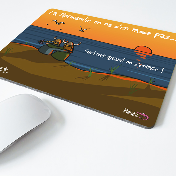 [101HE-97] Tapis de souris On s'enlace Normandie