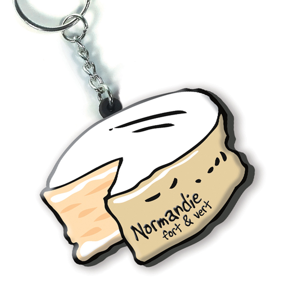 [117HE-11] Porte-clé 3D Camembert