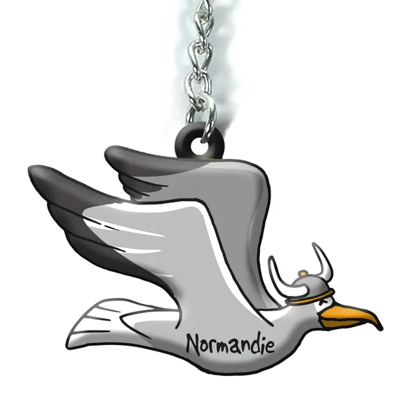 [117HE-12] Porte-clé 3D Mouette