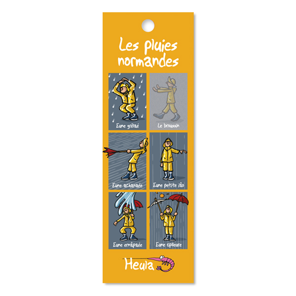 [126HE-09] Marque-page Les pluies normandes