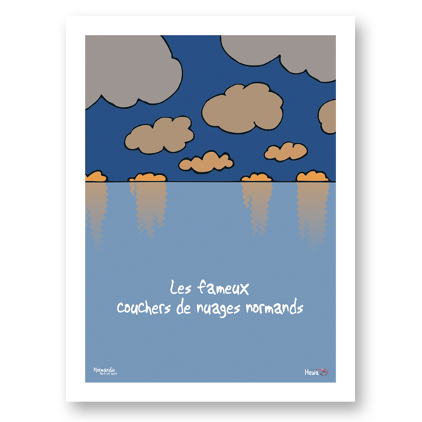 [203HE-04] Affiche Coucher de nuages