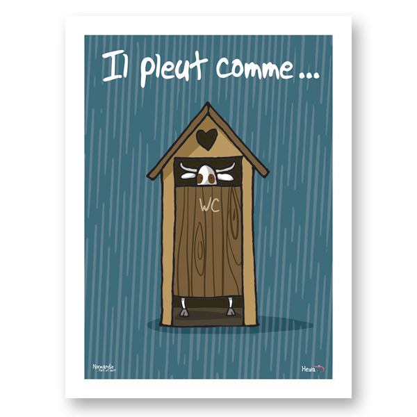 [203HE-08] Affiche Il pleut comme...