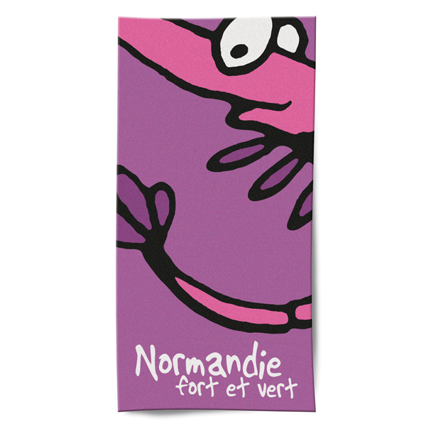 [213HE-04] Serviette de plage Crevette