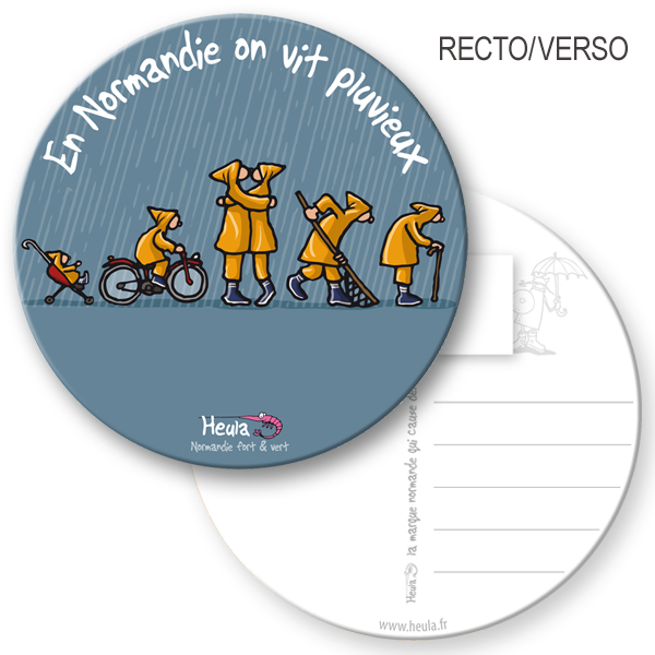 Sous-bock postable Pluvieux