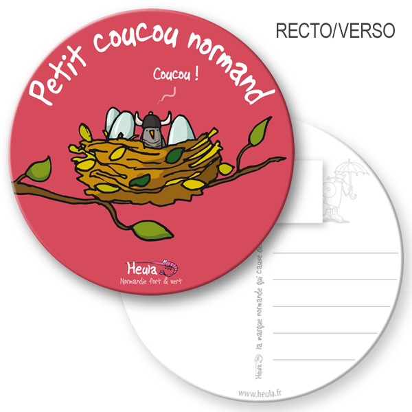 [220HE-13] Sous-bock postable Coucou