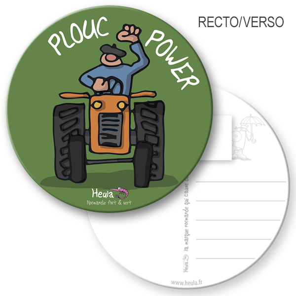Sous-bock postable Plouc power