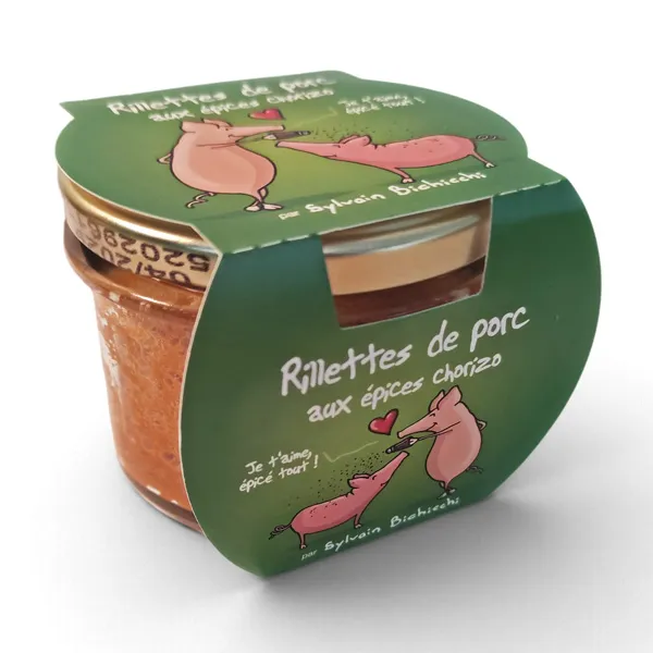 Rillettes de porc aux épices chorizo
